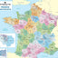 Carte administrative française plastifié ACFRAAD