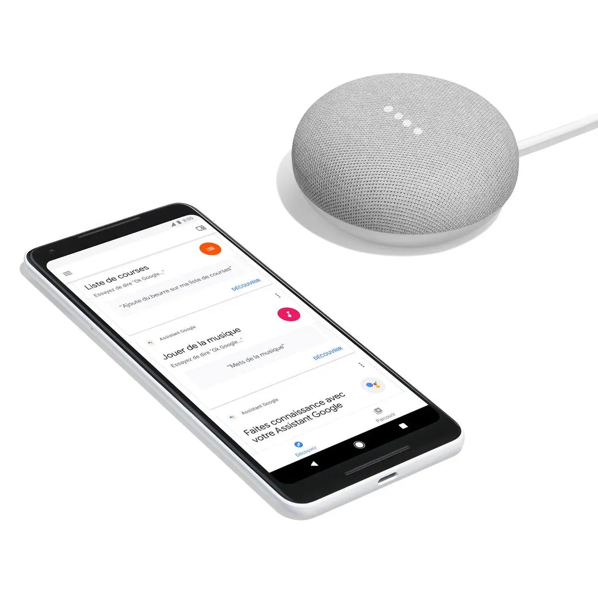 Enceinte sans fil Wi-Fi et Bluetooth Google Nest Mini Google