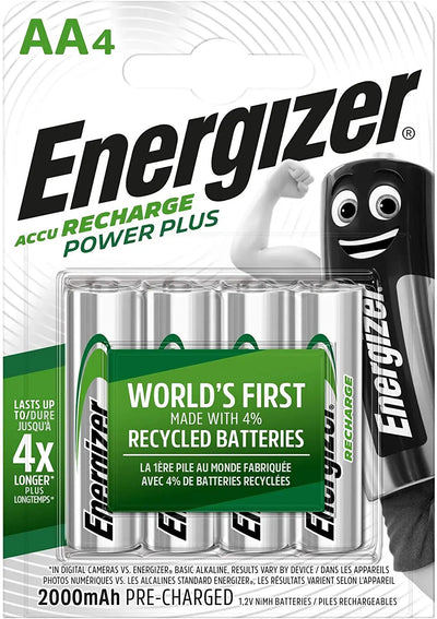 Energizer Accu Recharge Extreme AA  (par 4) piles longue durée 7638900417012  2000 mAh Energizer